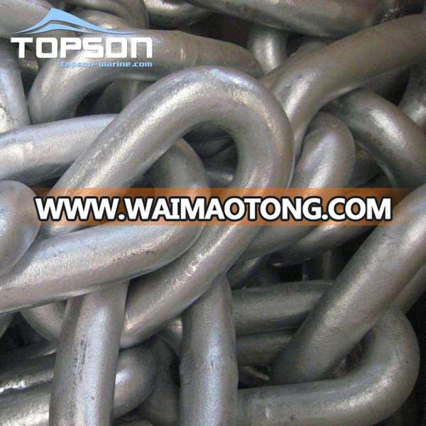 Hot dip galvanized carbon steel ASTM80 ship marine boat anchor link chain