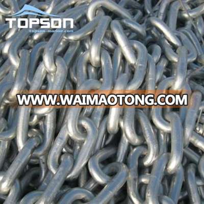 Hot dip galvanized carbon steel DIN766 ship marine boat anchor link chain