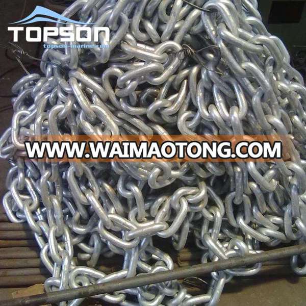 Hot dip galvanized carbon steel ship marine boat anchor BBB link chain